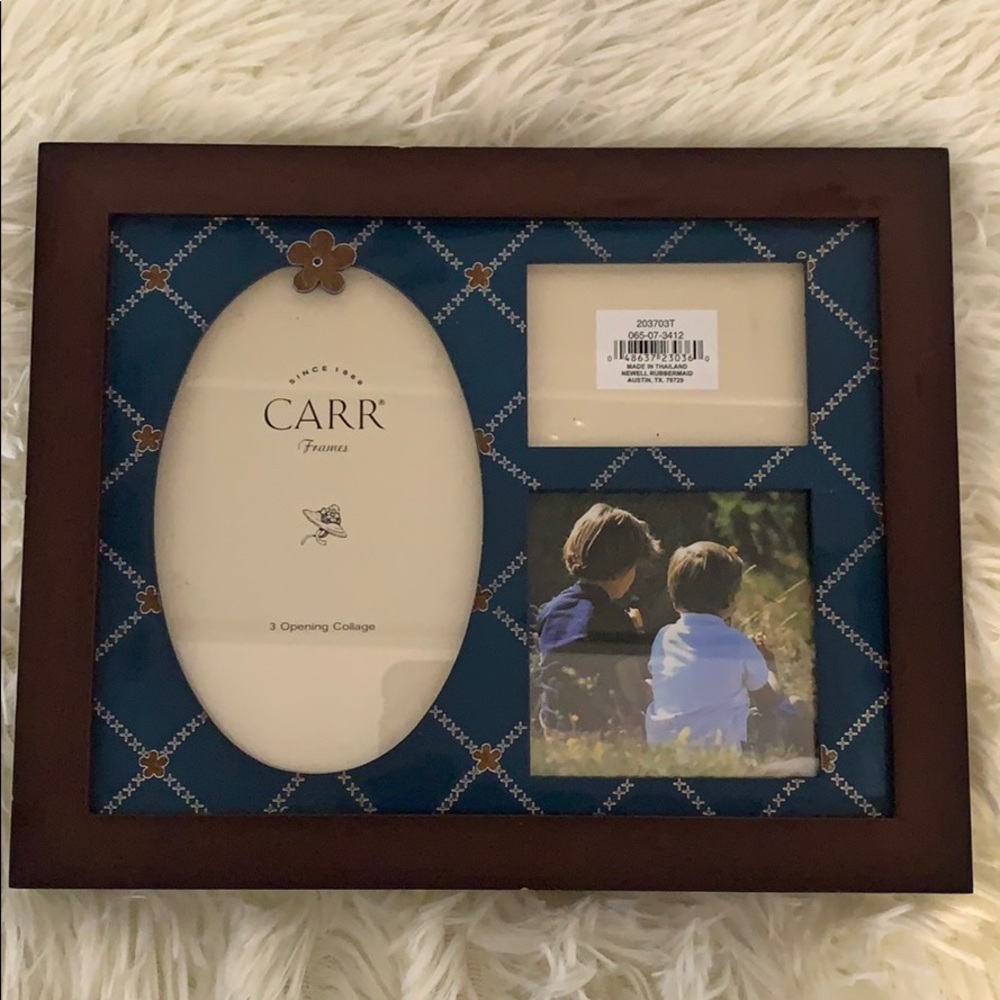 Vintage Wood Picture Frame With 3 Opening collage